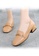 Twenty Eight Shoes beige Top Layer Cowhide Knot Buckle Loafers VL8932 A7A99SH679339EGS_2