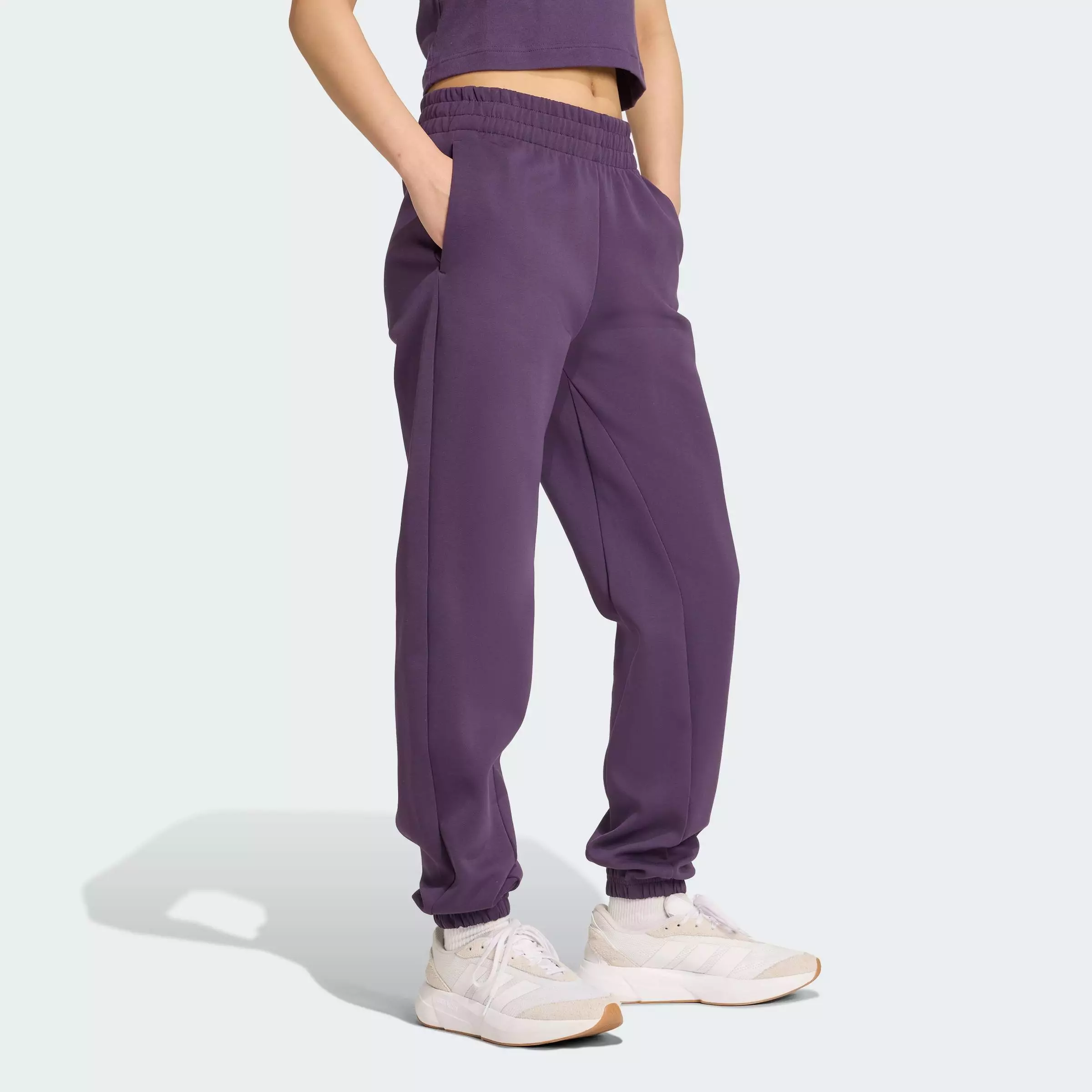 Lifestyle Future Icons Small Logo Pants Women Purple JX0445