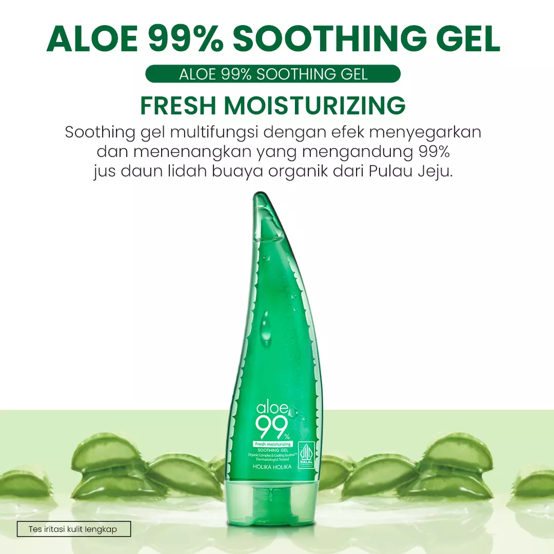 Holika Holika Bundle | Heart Crush Bare Glaze Tint & Aloe 99% Soothing Gel 55ml | Tinted Lip Glaze with Natural Stain & Non Alcohol