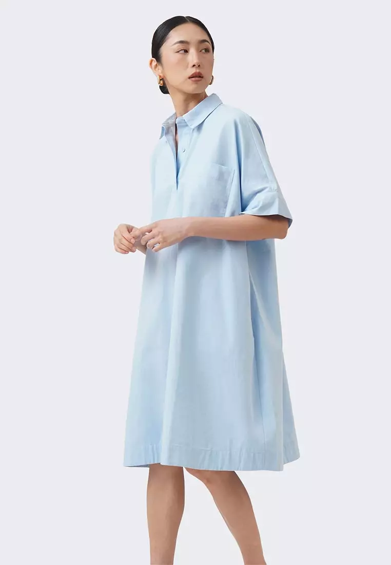 Women's Extended Sleeve Mini Shirtdress