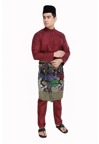 Amar Amran red Baju Melayu Moden E7E36AA6302F52GS_1