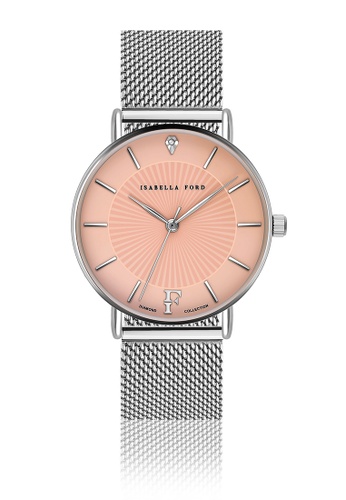 Isabella Ford pink Isabella Ford Allure Silver Mesh Women Watch 6D160ACA49A6C0GS_1