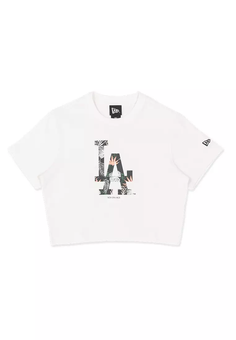 47 Brand MLB NY Yankees t-shirt in white with floral infill logo