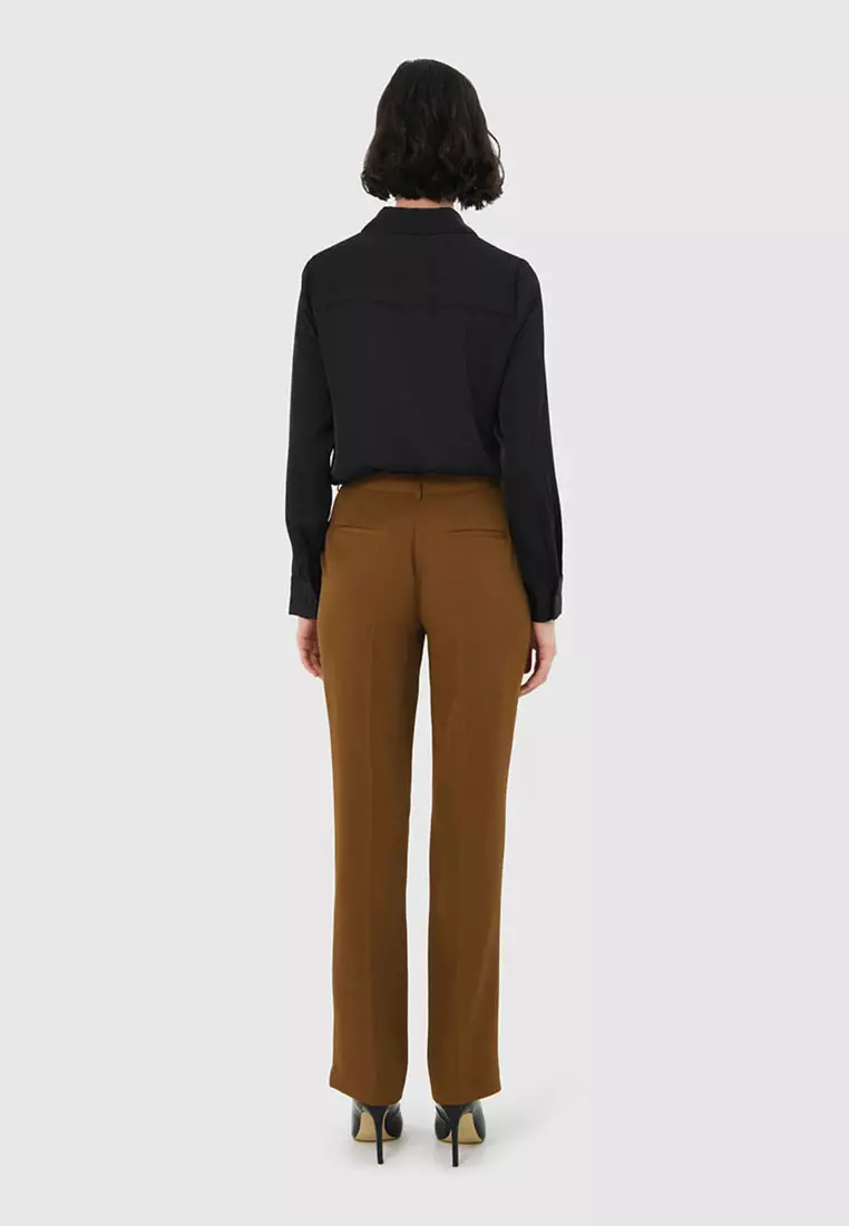 Priscila Mid Rise Cigarette Trousers