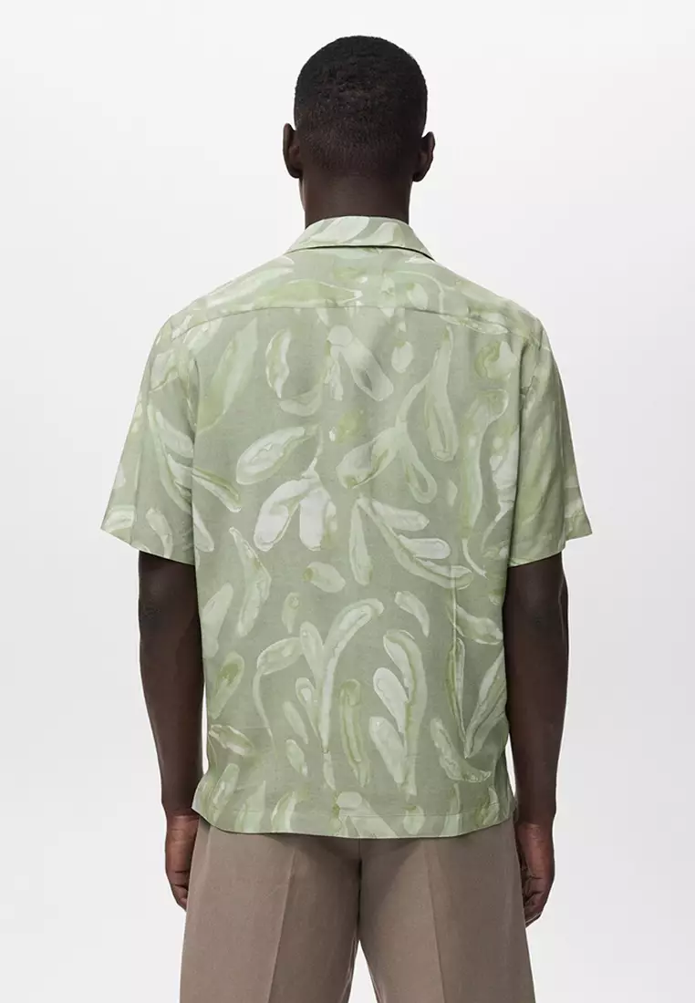 Fluid Relaxed-Fit Printed Shirt