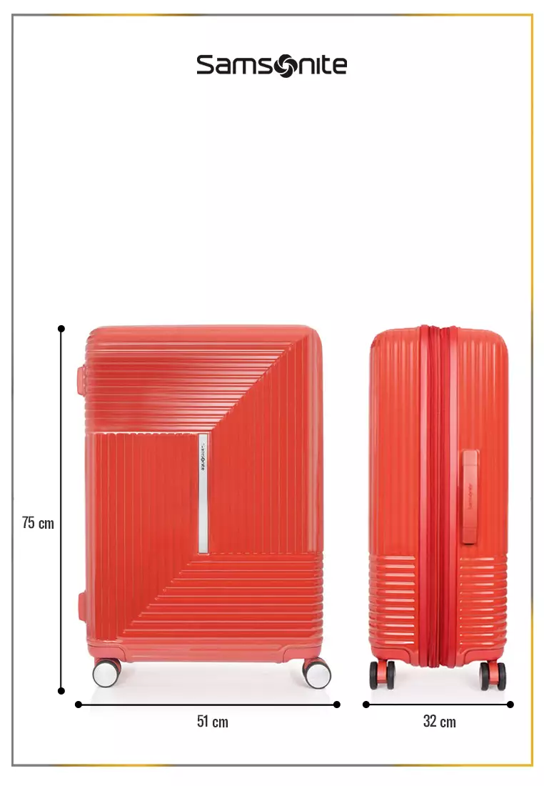 Samsonite Koper Hardcase Apinex Large 28 inch - Glossy Orange Red