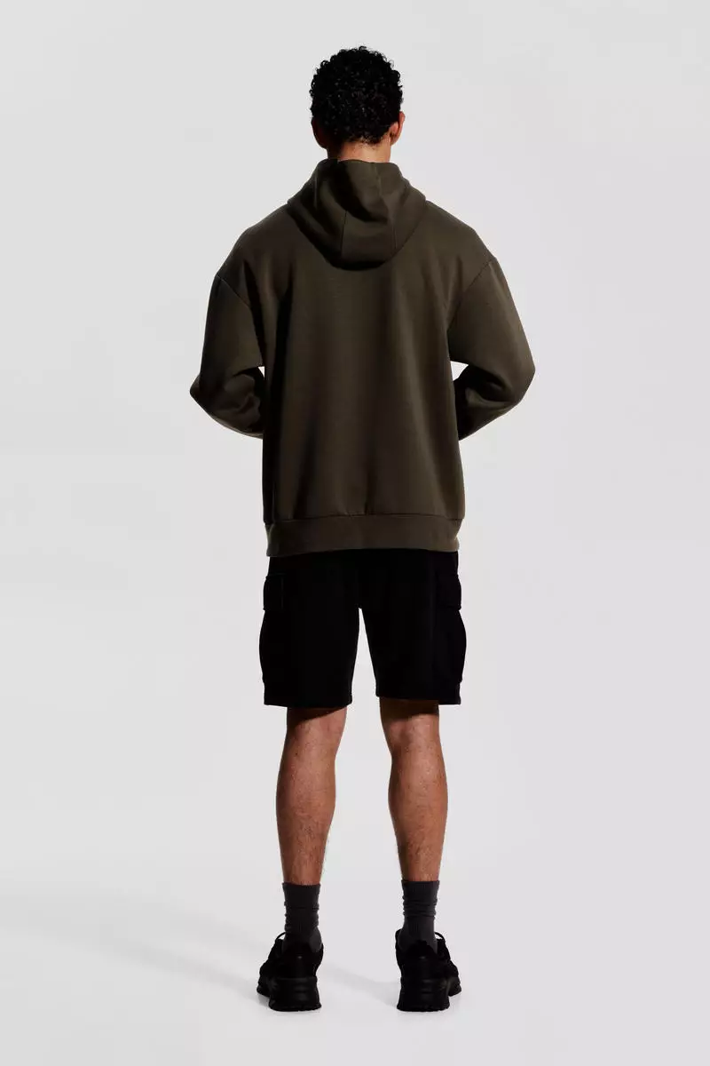 Long sports cargo shorts