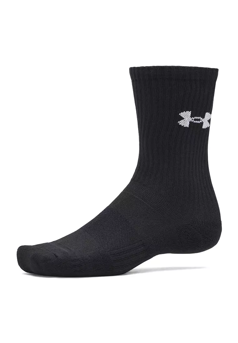 Performance Cotton Unisex 3-Pack Crew Socks
