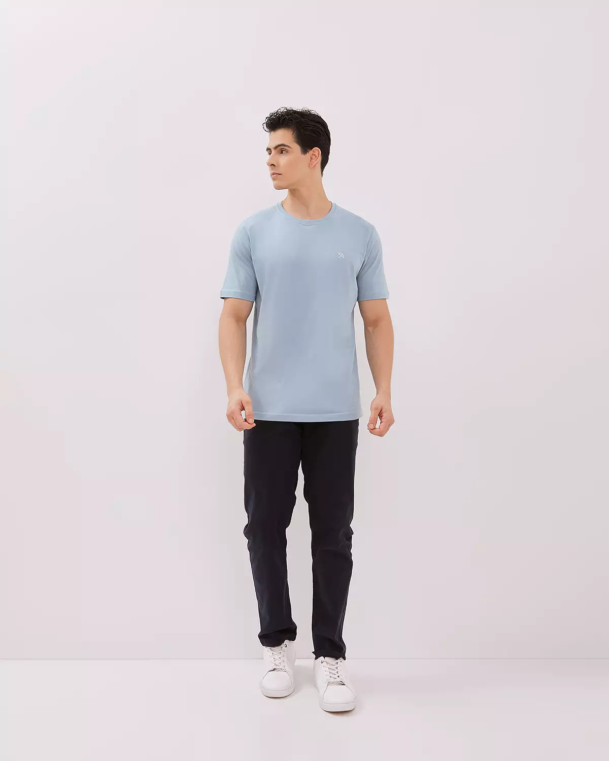 BLUE MEN'S SHORT SLEEVE T-SHIRT