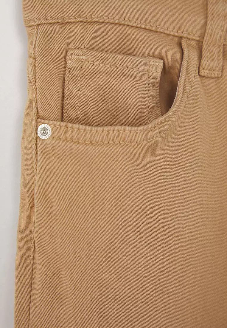 Elastic Waist Straight/Basic Boys' School Trousers