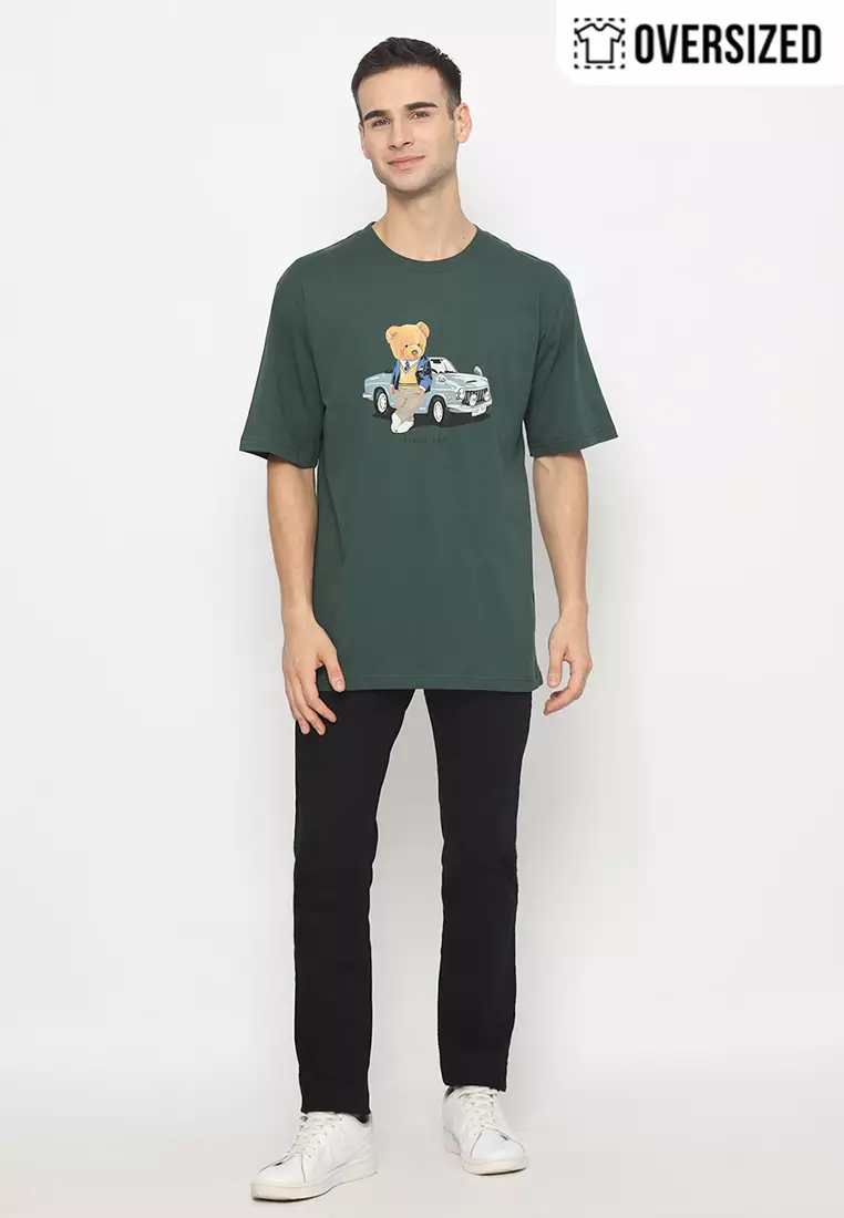 RBJ Unisex T-Shirt Teddy Cotton Combed Oversized Pria 2079350081