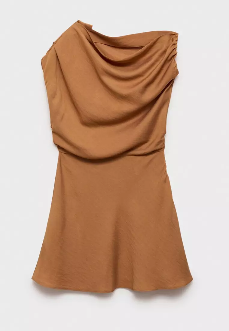 Asymmetric Draped Gown