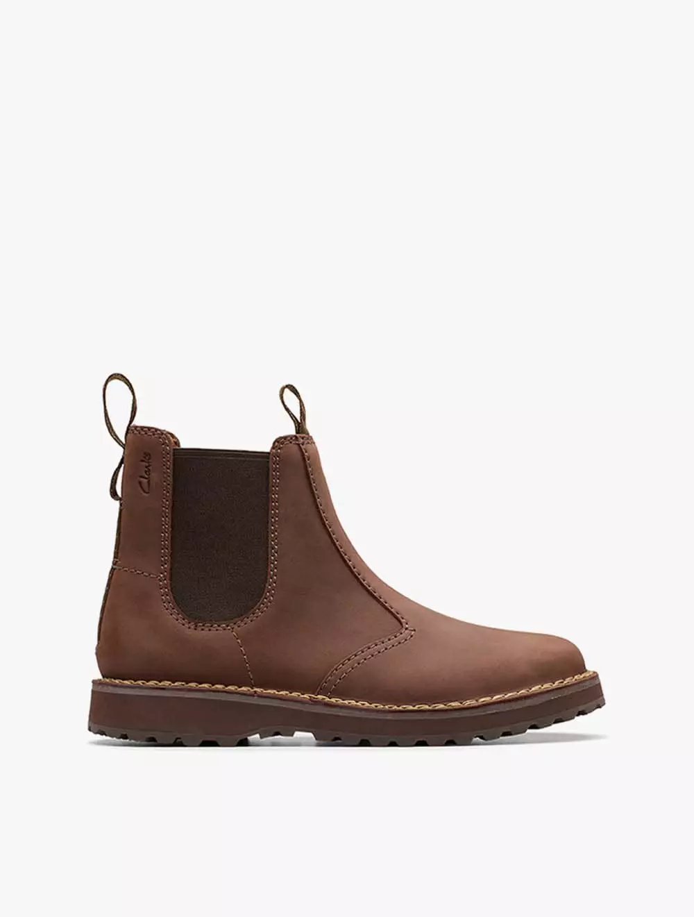 Clarks Solsbury Easy Dark Brown Lea