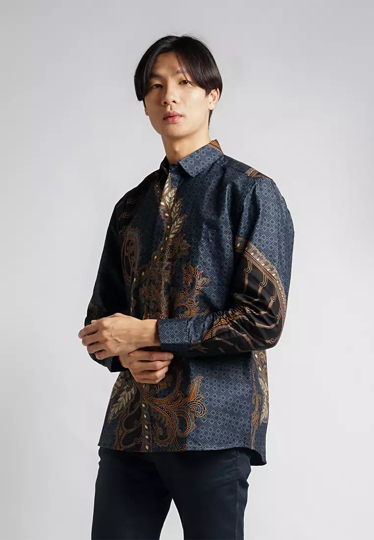 MY AKSA BATIK PRIA KEMEJA PANJANG FURING TRICOT RICHIE RHEA