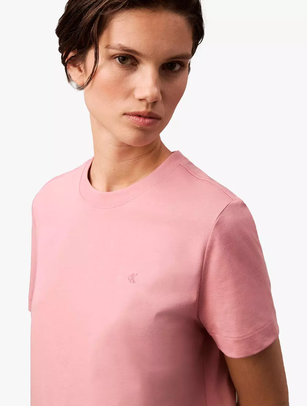 Calvin Klein - Archive Logo Crew Neck Tee - Rose - pink