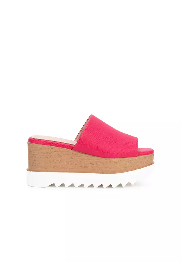 Discount on Nose  shoes - SKU: CASUAL PLATFORM WEDGE HEEL SLIDE