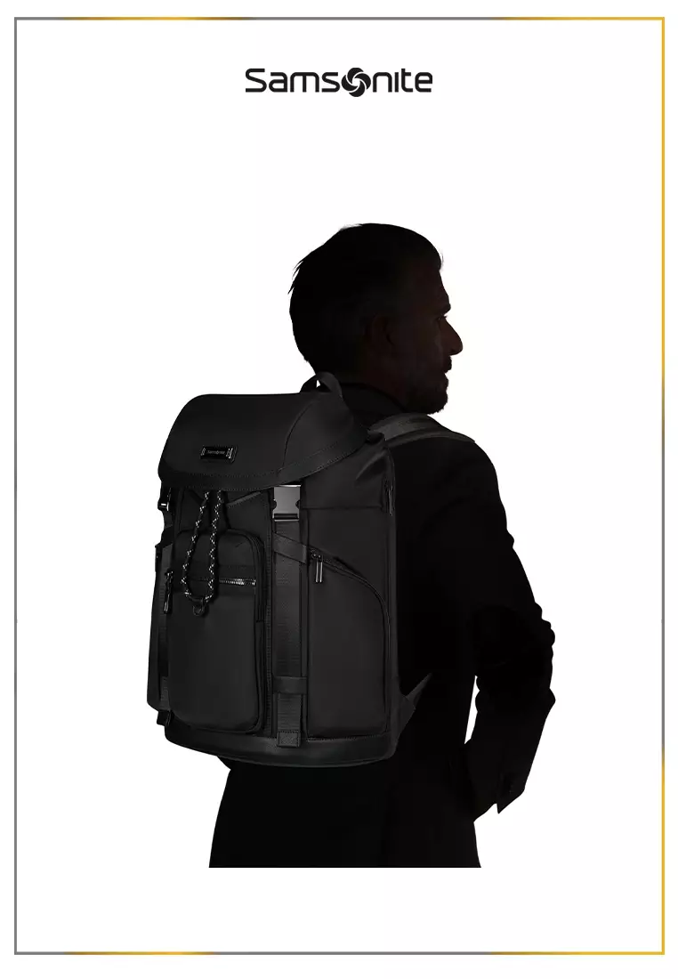 Samsonite Relyon Backpack M 15.6"+Flap Black