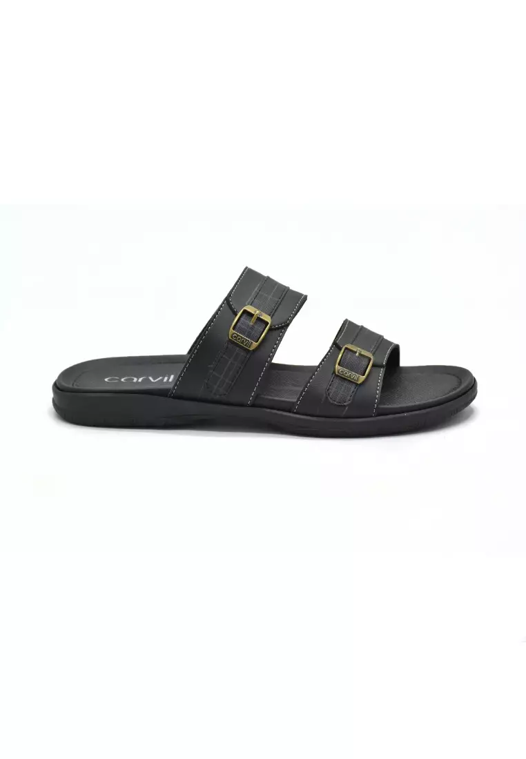 Carvil Sandal Pria Tuliano-02 M Black