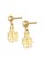 Elli Jewelry Kids gold Perhiasan Anak Perak Asli - Silver Anting Ladybug Enamel Gold-Plated CDEF7AC381CA5DGS_4