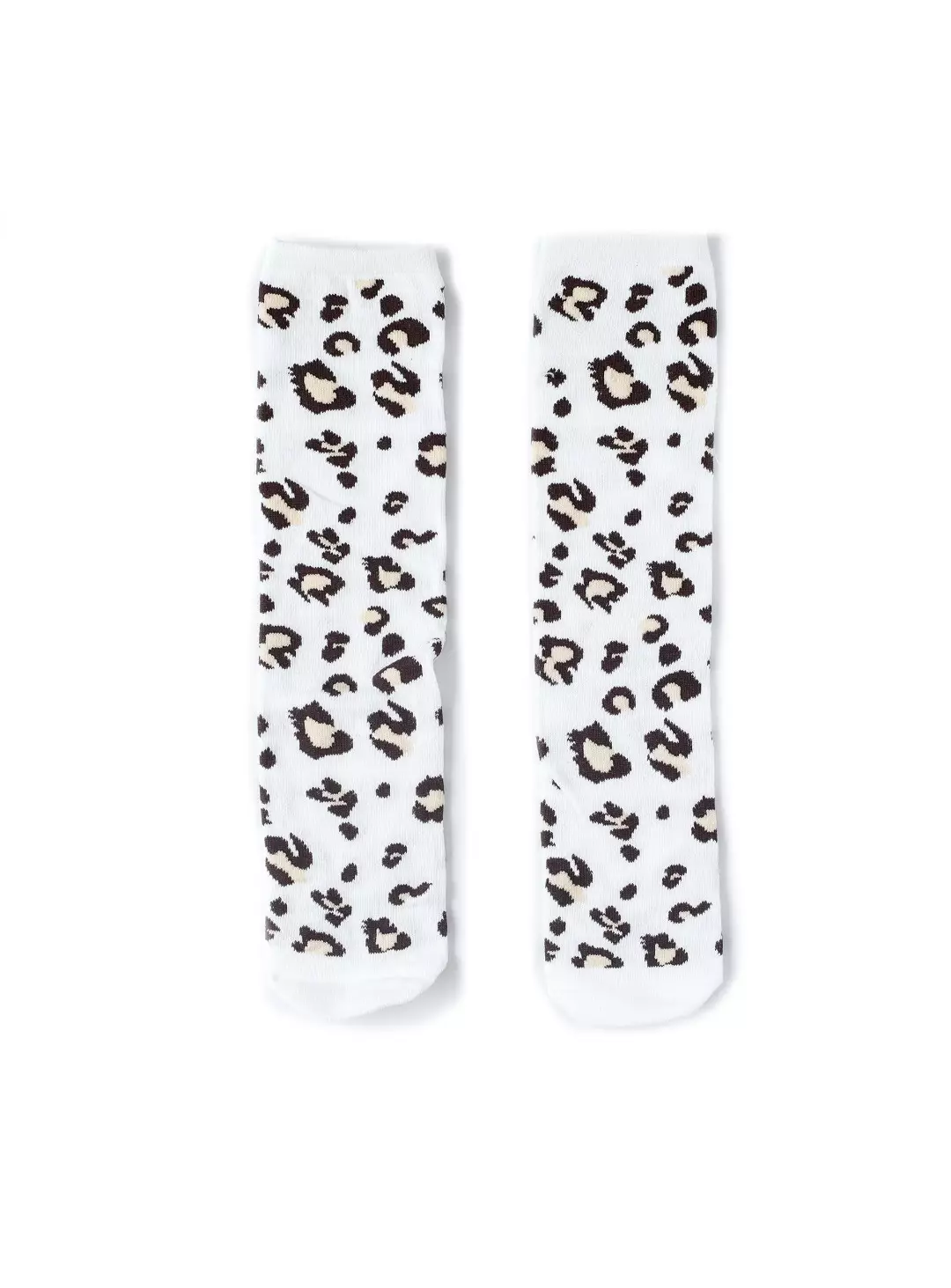 Jual helloflox pearl white cheetah paw print socks Original 2024