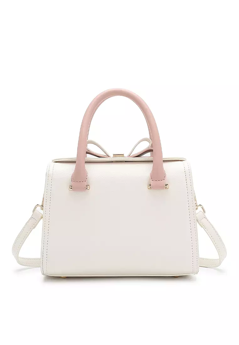 Logo Top Handle Bag / Sling Bag / Crossbody Bag - Pink
