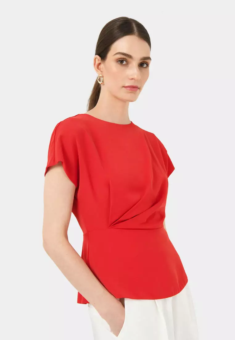 Bonnie Gathered Peplum Top