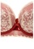 QuestChic red and orange and multi and beige Elise Non-Wired Soft Lace Embroidery Push Up Bra 1043AUS918D8AEGS_2