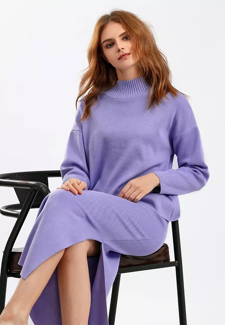 Purple 2025 sweater set