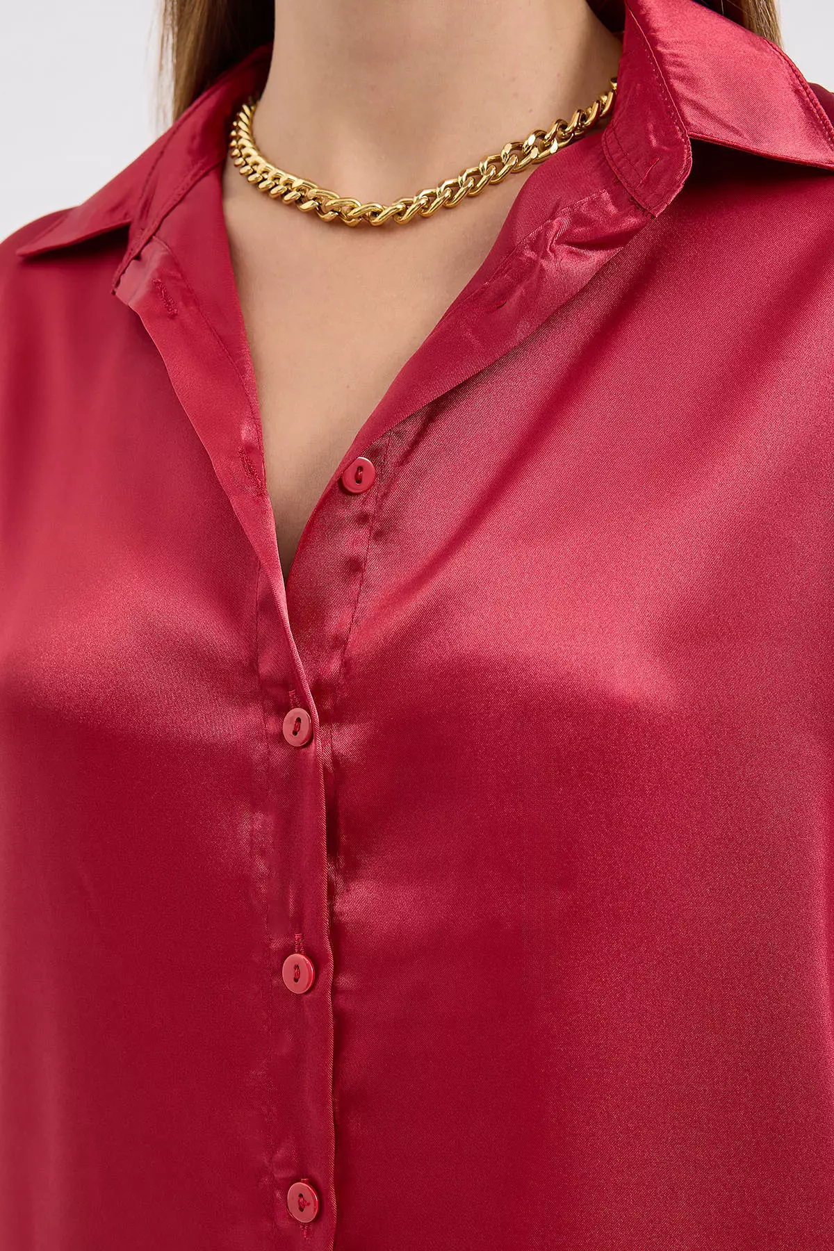 Lightly Flowy Satin Shirt