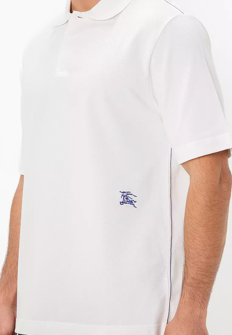 Burberry Logo-Embroidered Polo Shirt (nt) 2025 | Buy