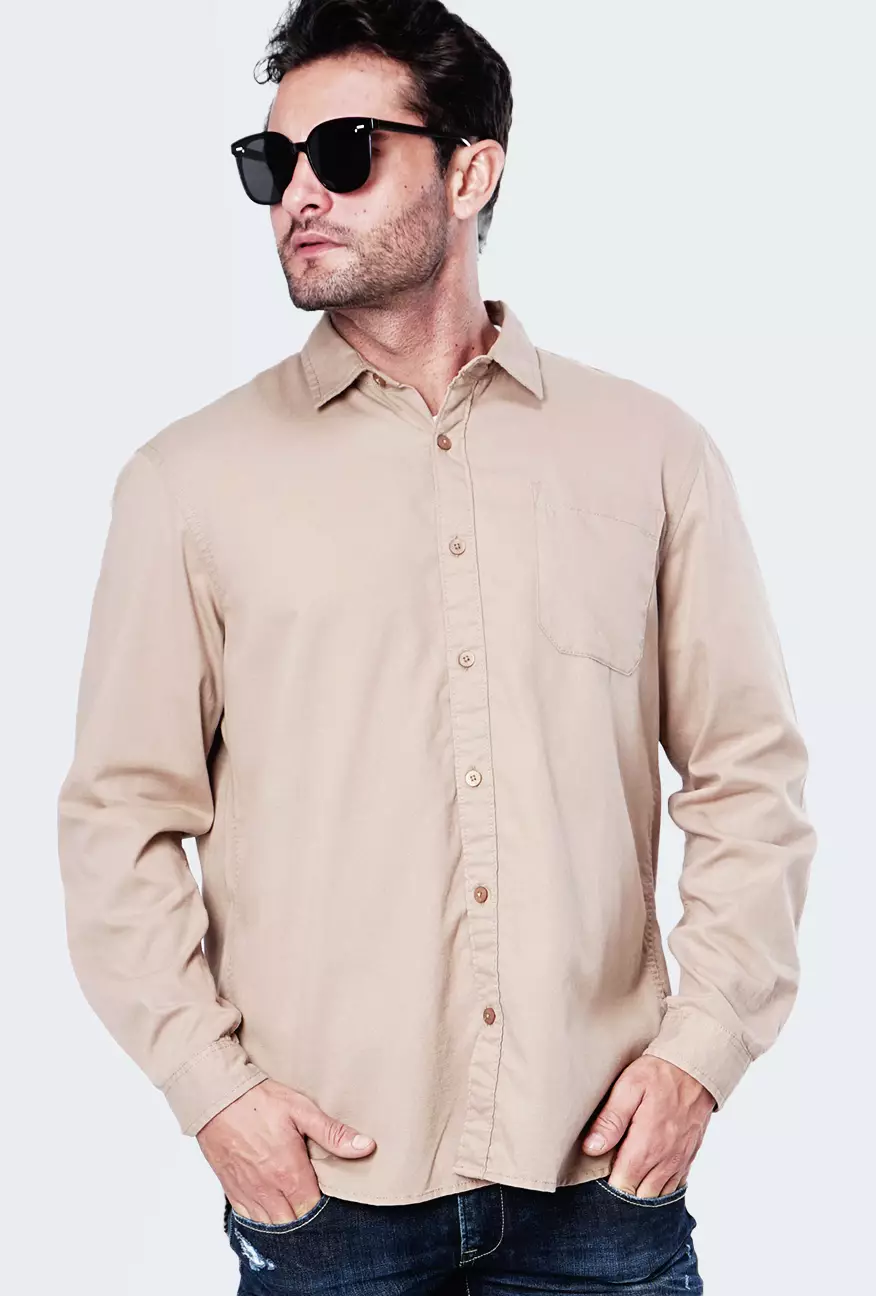 Kemeja Pria Ottoman Cream