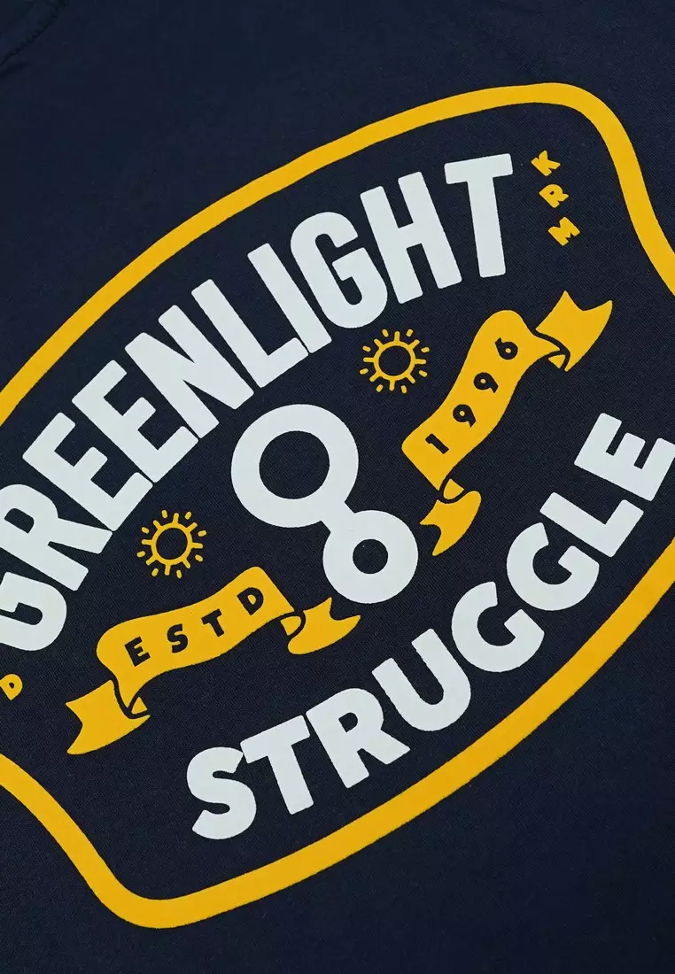 Greenlight Men's T-Shirt Short Sleeve Regular Fit Cotton Struggle OL-C110425