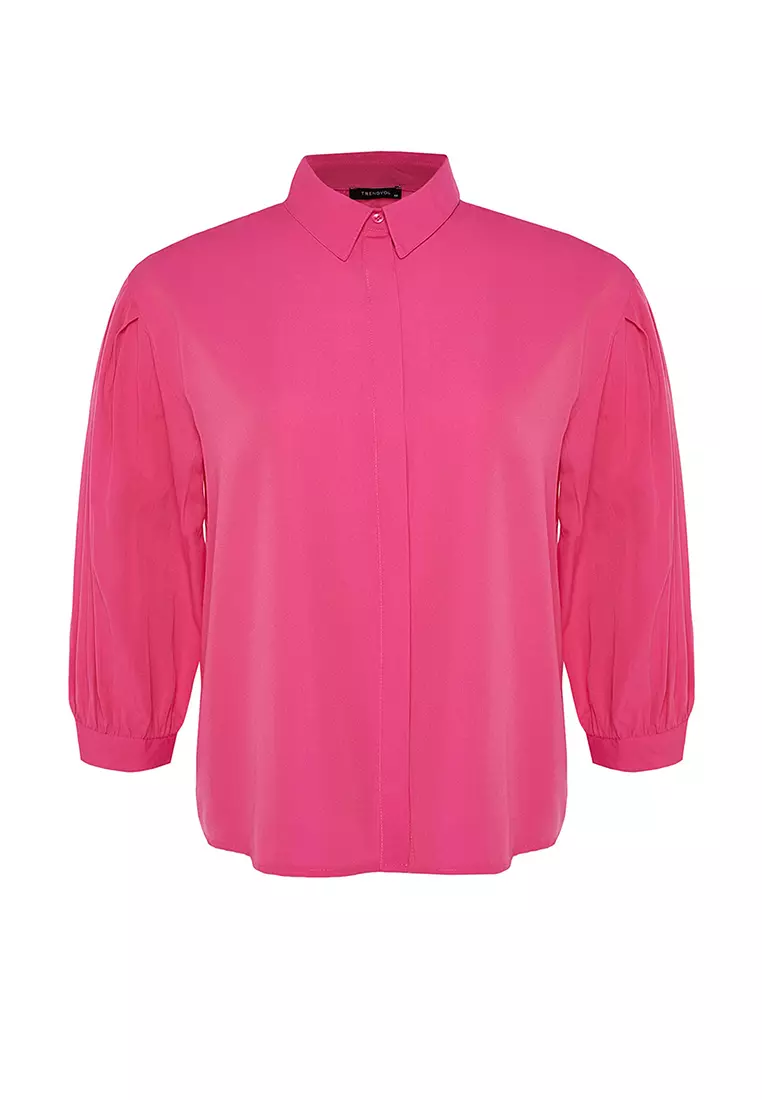 Plus Size Poplin Shirt