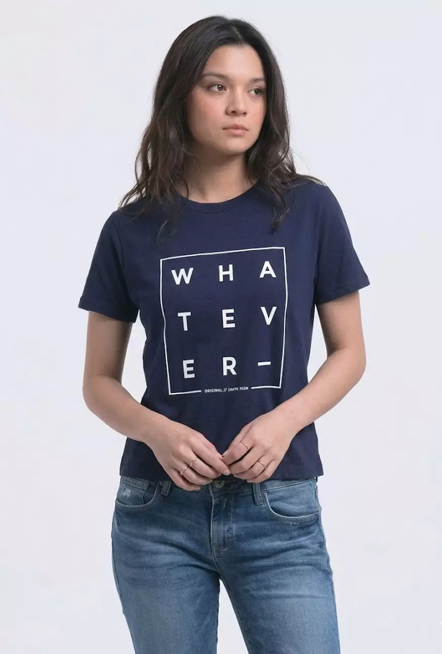 Kaos Wanita Druttle Navy