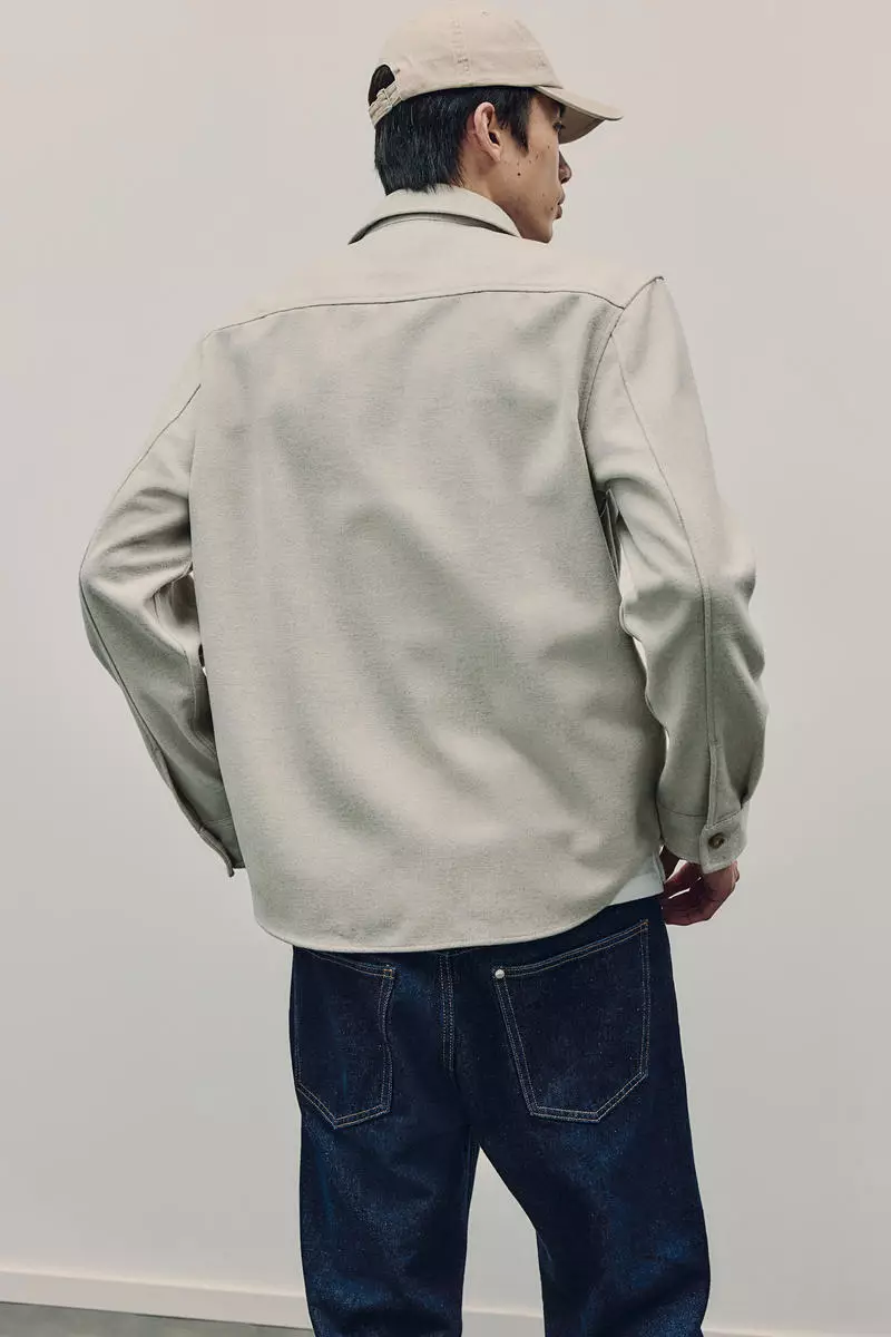 Regular Fit Felted overshirt