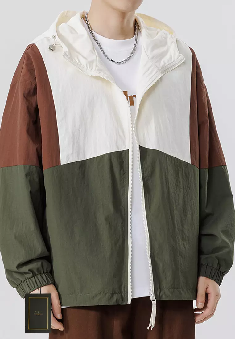 Thin cheap hooded jacket