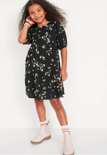 Old Navy Puff-Sleeve Tiered Floral-Print Dress for Girls | ZALORA  Philippines