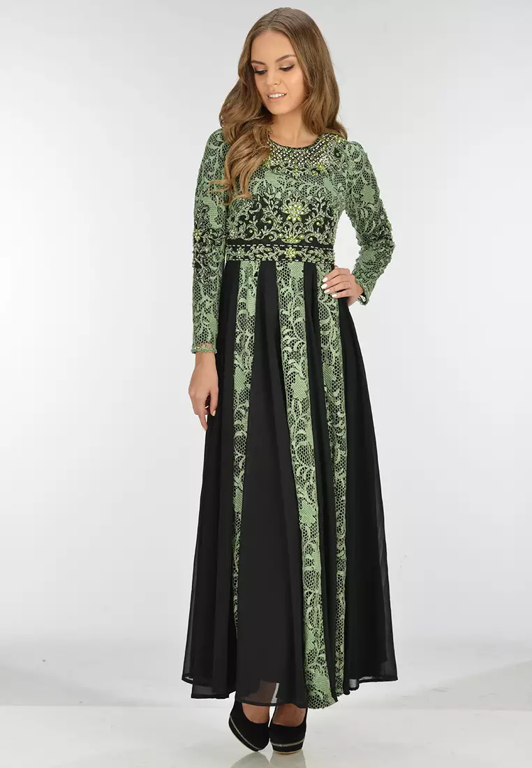 Bibiq Gamis Brokat Sifone Sutra