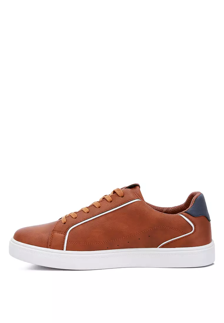 Buy London Rag Men's Low Top Lace-up Sneakers in Tan Online | ZALORA ...