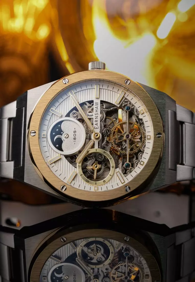 Thomas Earnshaw Thomas Earnshaw Men's 42.5mm Drake Dual Time Automatic