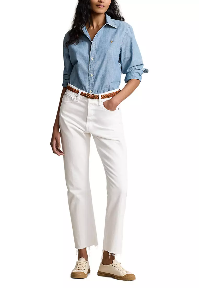 High-Rise Relaxed Straight Crop Jean