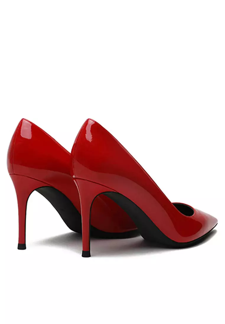 8CM Patent Pointed High Heel Shoes HZL180