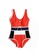 YG Fitness red Sexy Contrast Color One-Piece Swimsuit 2F299USB53962FGS_4