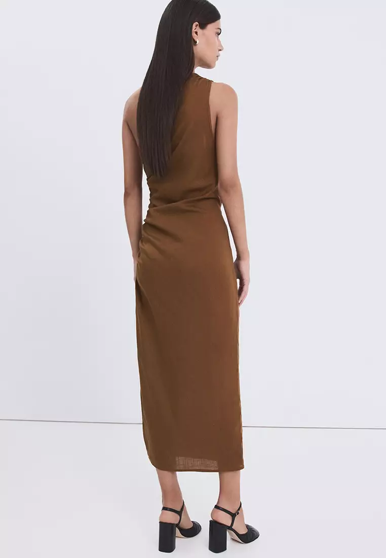 Asymmetrical Dress With Side Slit