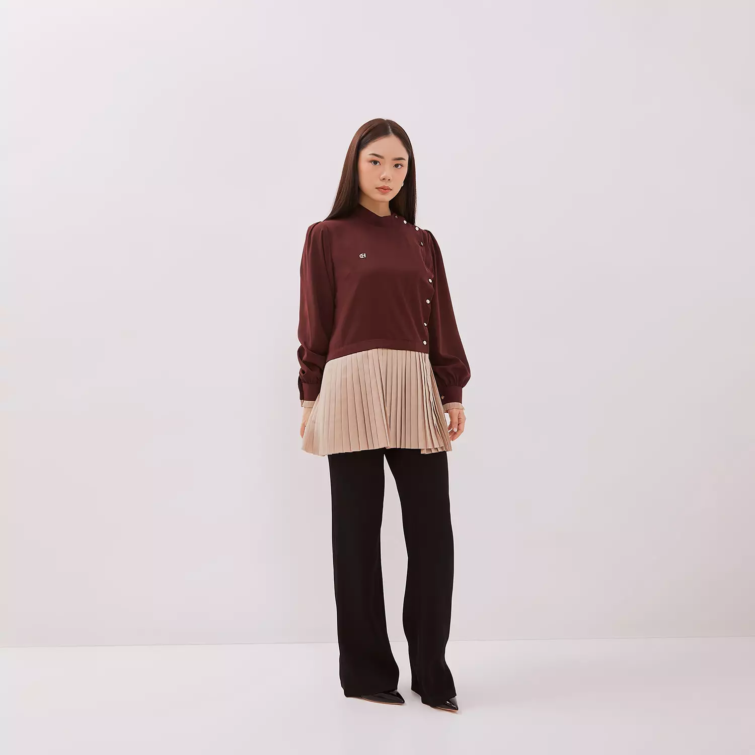 Chanté - Gionna Blouse in Burgundy