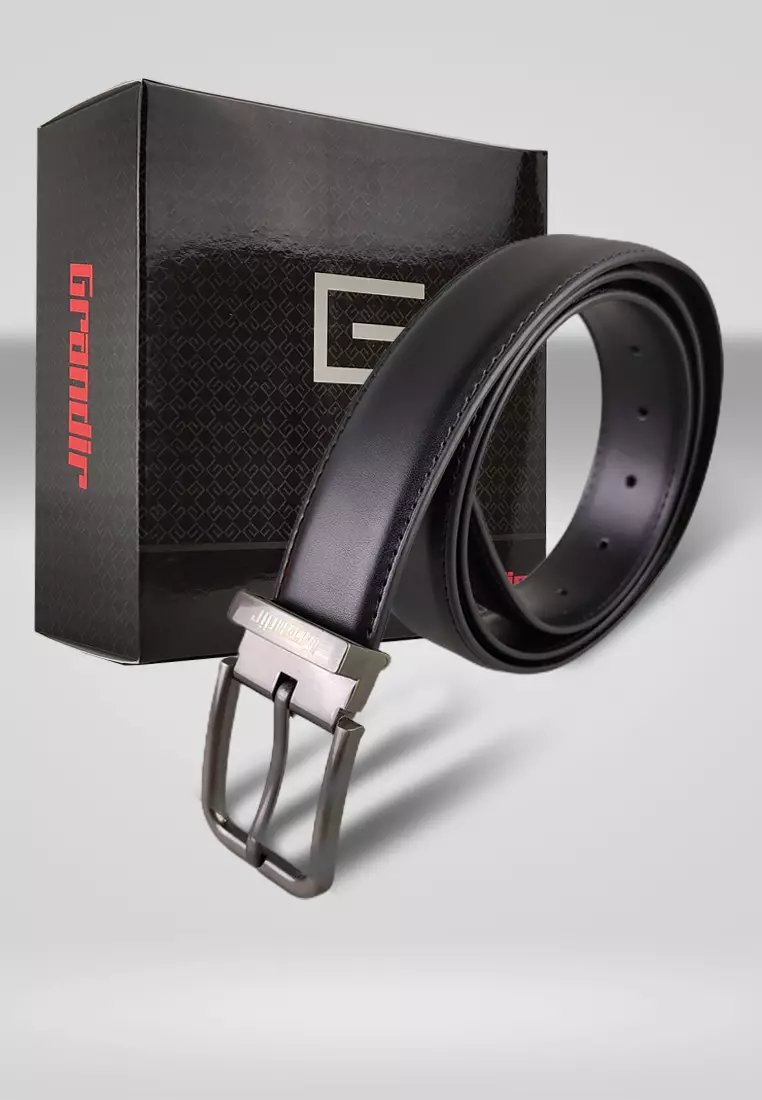 Grandir Ikat Pinggang Pria Kulit Sintetis Premium Sabuk Gesper Men Belt P