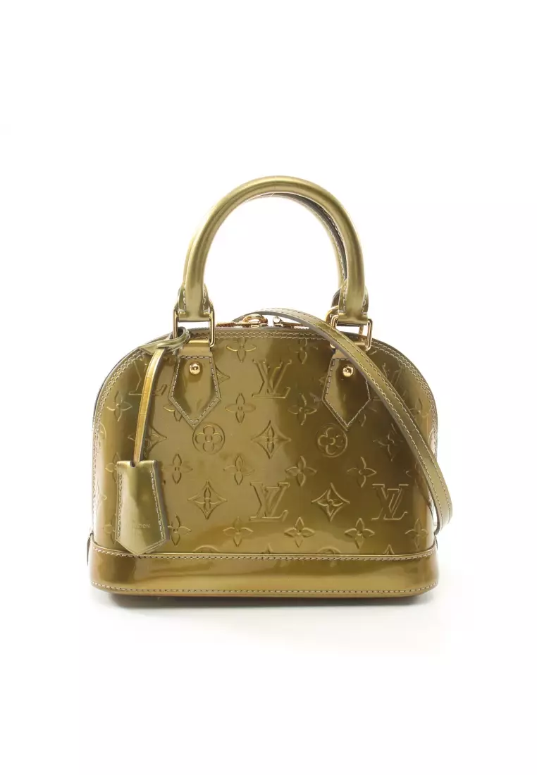 Louis Vuitton Alma BB Quilted Water Green in Calfskin Leather with