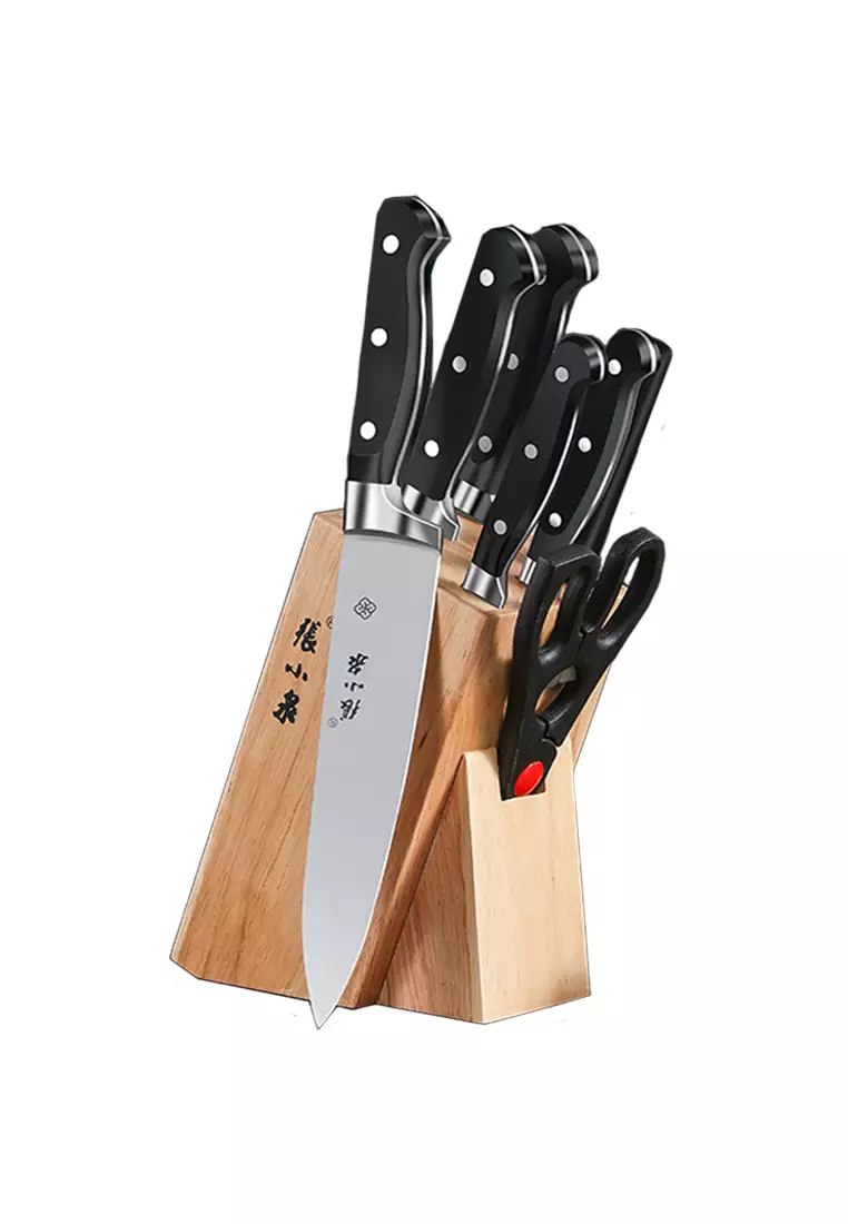 Zhang Xiaoquan 14 Pcs Kitchen Knife Set With Wooden Holder For Sale