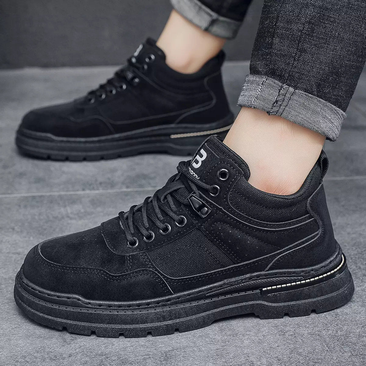 Sepatu Boots Casual Pria Modis Sepatu Fashion Ootd Cowok QN2106