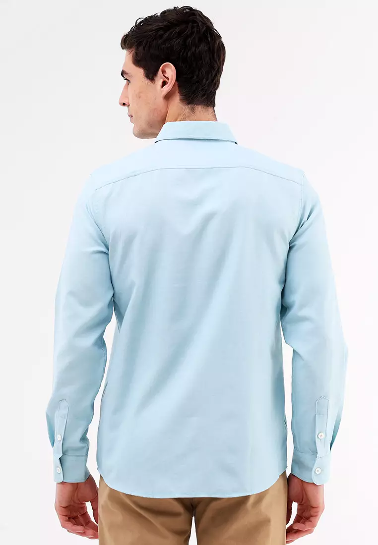 Woven Polo Long Sleeve